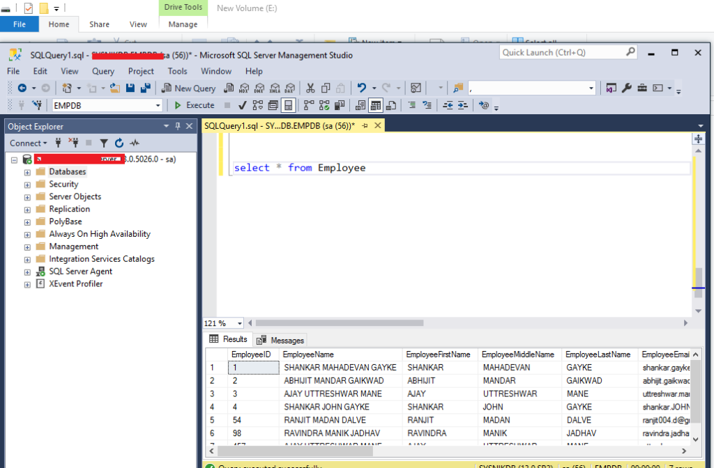 select statement in sql